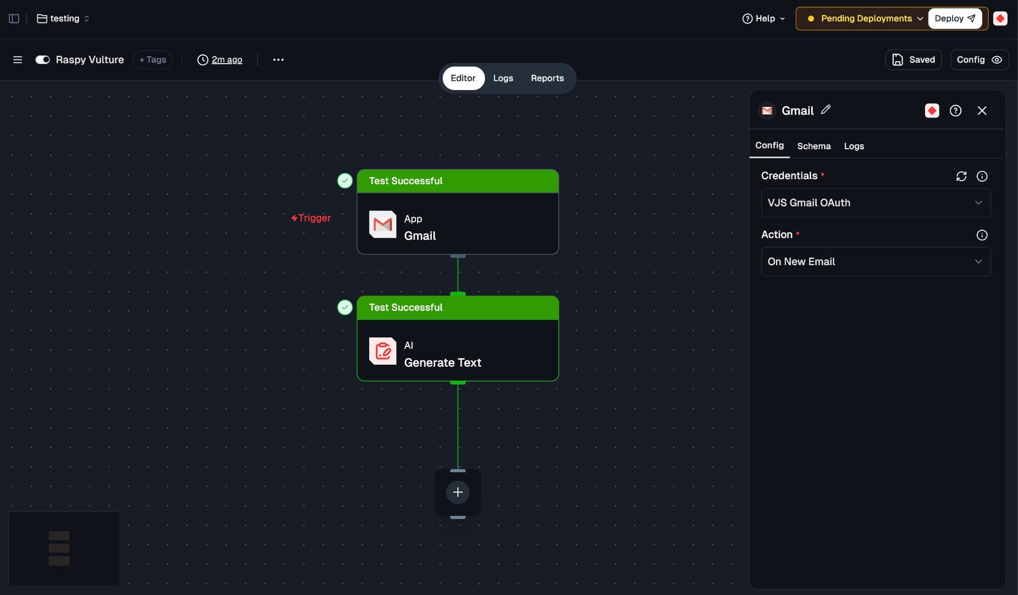 Gmail Trigger Configuration